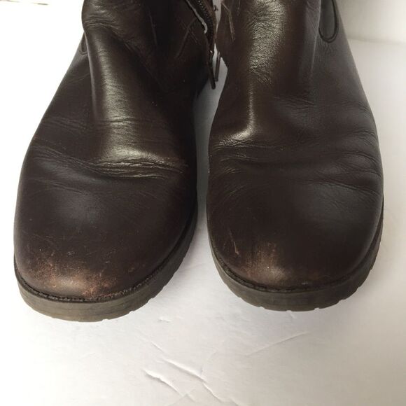 LAUREN RALPH LAUREN DARK BROWN MID - CALF BOOTS - Picture 3 of 8